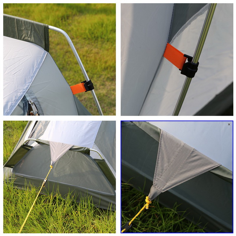 Cheap Goat Tents Single 1 Person Ultra Light Outdoor Camping Mountaineering 2 Layer Car Hiking Trekking Aluminium Alloy Rod Cycling Beach Tent Tents 